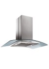 Hotte centrale Focus 90 cm tactile vitro - Inox (F.915X)