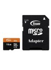 Carte Mémoire TEAMGROUP 16 Go Micro SDHC Class 10 avec Adaptateur