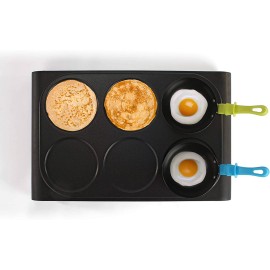 Appareil 3 en 1 Wok, Crêpière et Grill 1000W - Noir (DOM200)
