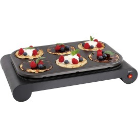 Appareil 3 en 1 Wok, Crêpière et Grill 1000W - Noir (DOM200)