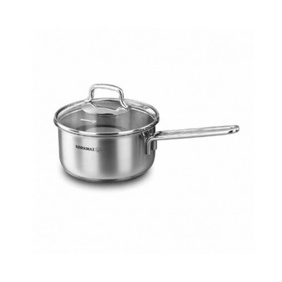 Saucepan PERLA w/Lid Korkmaz 16x8 cm / 1,6 L - Inox (A1648)