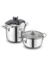 Set Korkmaz ALİA Pressure Cooker Cocotte + Casserole - Inox (A171 )