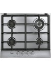 Table de cuisson à gaz Whirlpool  4 brûleurs à gaz - Inox (AKR 353/IX)