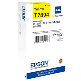 Cartouche Epson T7894 Pour Imp WF-5110/5620 Series Ink Cartridge XXL (4 000 p)  Yellow