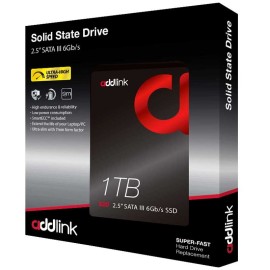 Disque Dur Interne ADDLINK S20 3D NAND 1To SSD 2.5" (AD1TBS20S3S)