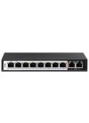 Commutateur PoE 10 ports avec 8 ports PoE longue portée de 250 m et 2 ports - (DES-F1010P-E/E)