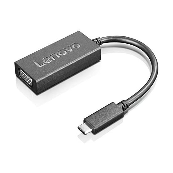 Adaptateur et connecteur Lenovo de câbles USB-C VGA  - Noir (4X90M42956)