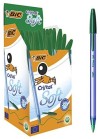 Boite 50 Stylos à bille Cristal Soft  BIC  - Vert (921219)