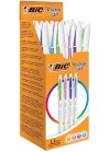 Paquets de 20 Stylos bille Cristal Up Fashion BIC - couleurs assorties (950446)