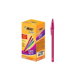 Paquet de 12 Stylos BIC Cristal Fashion - Rose (951791)