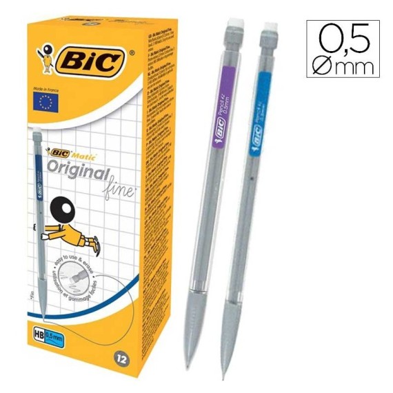 Boîte de 12 Porte-mines BIC Matic Original Fine 0.5 mm (820958)