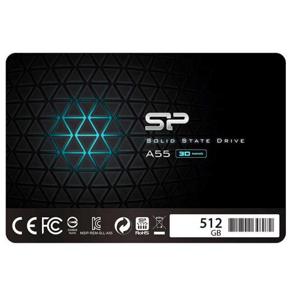 Disque Dur Interne SILICON POWER A55 Prix Tunisie 512Go SSD - 2.5" - (SP512GBSS3A55S25)