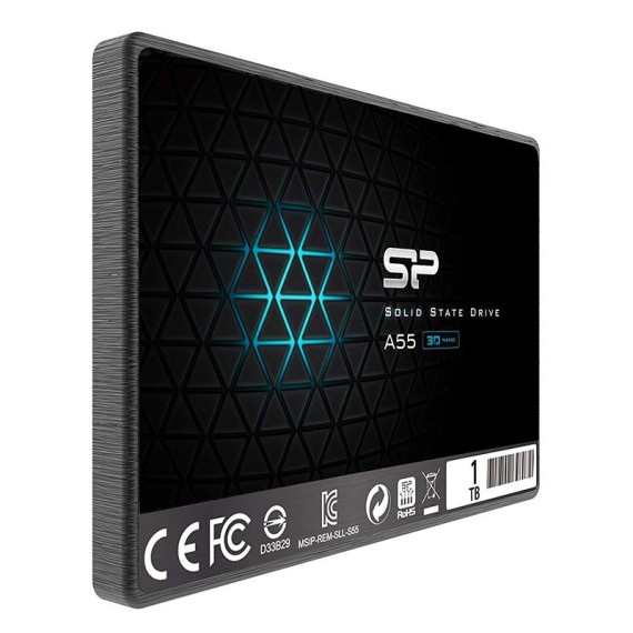 Disque Dur Interne SILICON POWER A55 Prix Tunisie 1To SSD - 2.5" - (SP001TBSS3A55S25)