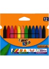 paquet de 12 Crayons De Cire BIC Plastidecor Triangle (8297732)