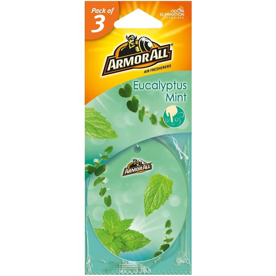 Lot de 3 Carte Air Freshener-Eucalyptus Mint  Vert (GAA18527ML1)