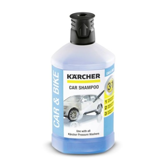 Shampoing auto 3 en 1 - 1L Karcher Pour Véhicules   - (4039784712119)