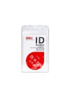 Porte badge PVC vertical DELI  90X54 mm - E5759 - PQ/50