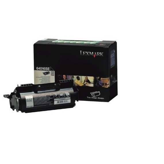 Toner Original Lexmark T640, T642, T644 Noir (6K) - 64016SE