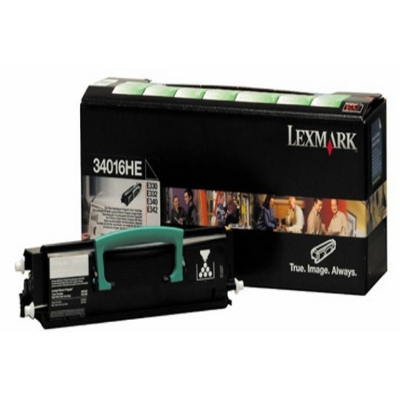 Toner Original Lexmark E33X, E34X Noir (6K) - 34016HE