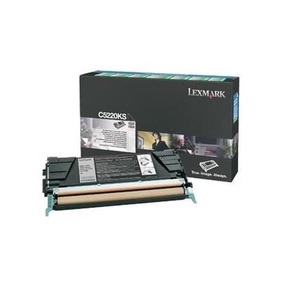 Toner Original Lexmark C522, C524, C53x Black (4K) - C5220KS