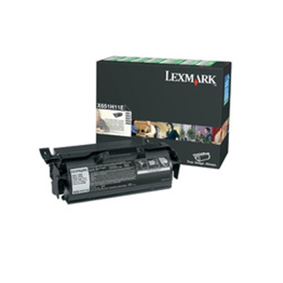 Toner ORIGINAL Lexmark pour IMP X65X (36000 Pages) - Noir (X651X11E)