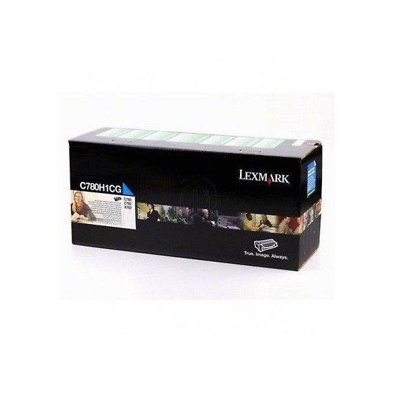 Toner Original Lexmark C780, C782 Cyan (10K) - C780H1CG