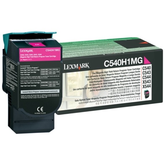 Toner Original Lexmark C54x, X54x Magenta (2K) -  C540H1MG