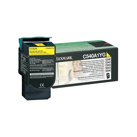 Toner Original Lexmark C54x, X54x Yellow (1K) - C540A1YG