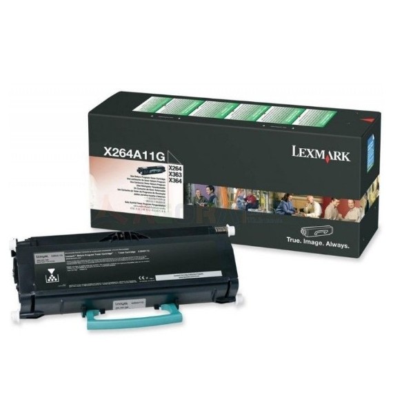 Toner Original Lexmark X264, X363, X364 Noir (3.5K)  -  X264A11G