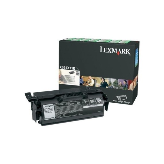 Toner Original Lexmark X654, X656, X658 (36K)  - X654X11E