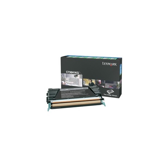 Toner Original Lexmark C736, X736, X738 Black (12K)  -  C736H1KG