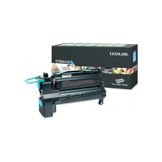 Toner Original Lexmark C792, X792 Cyan   (6K) - C792A1CG