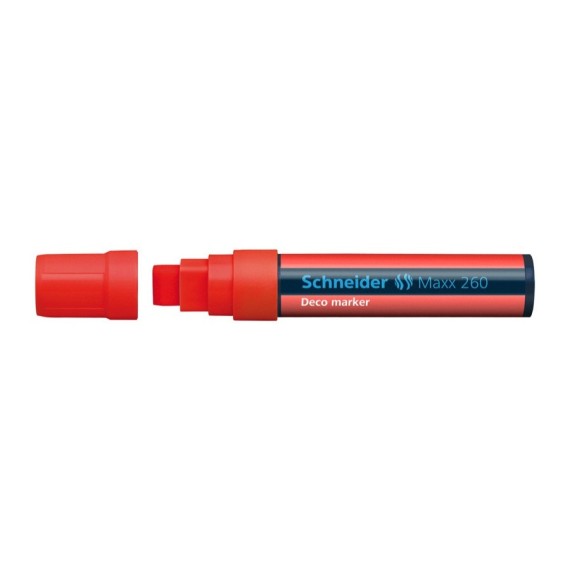 MARQUEUR  SCHNEIDER  DECO MAXX 260 ROUGE (5mm à 15mm)