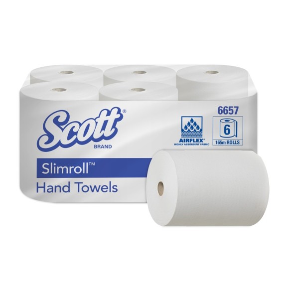 Essuie-mains Scott® Slimroll™Kimberly-Clark  - Blanc (10200030316)