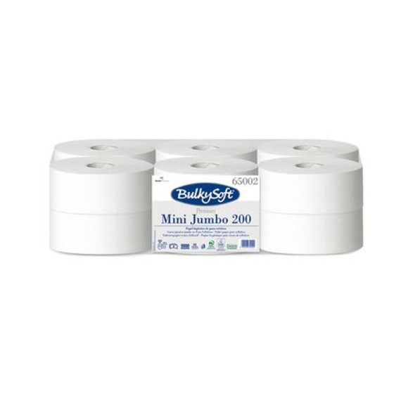 Rouleaux de papier toilette BulkySoft ® Premium Mini Jumbo 200 mt - Blanc (10090030954)