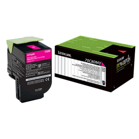 Toner Original Lexmark Magenta CS310,410,510 (1K) - 70C80M0