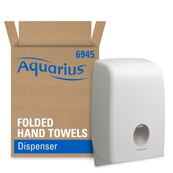 Distributeur essuie-mains Aquarius™ 6945 - Interleaved Kimberly-Clark  - Blanc (10200030323)