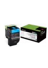 Toner Original Lexmark 808C Cyan CX310,410,510 (1K) -  80C80C0