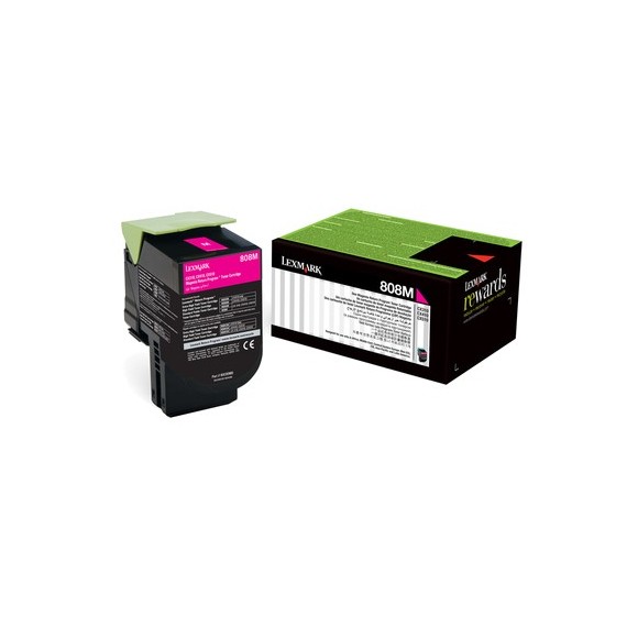 Toner Original Lexmark 808M Magenta CX310,410,510 (1K) - 80C80M0