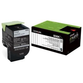 Toner Original Lexmark 808K Black CX310,410,510 (1K) - 70C80KE