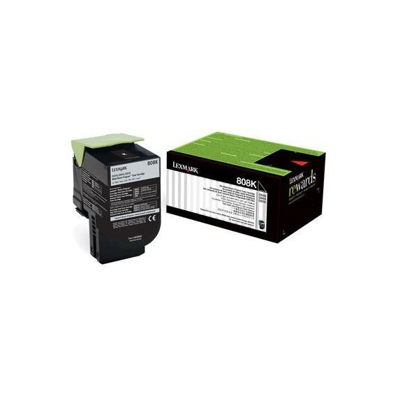 Toner Original Lexmark 808K Black   CX310,410,510 (1K) - 80C80K0