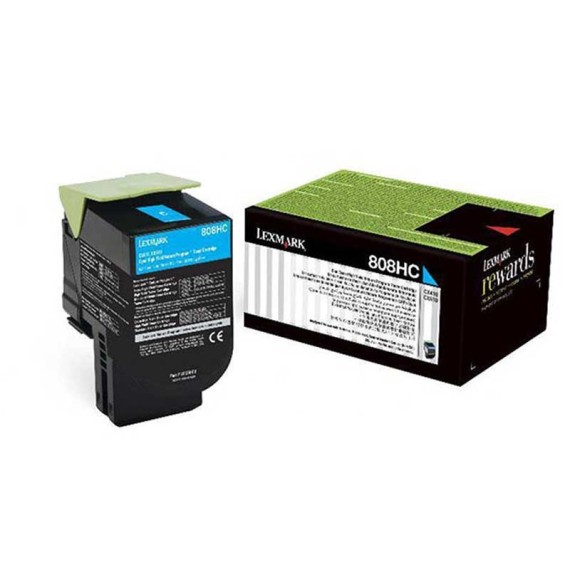 Toner Original Lexmark 808HC   Cyan CX410,CX510 (3K) - 80C8HC0