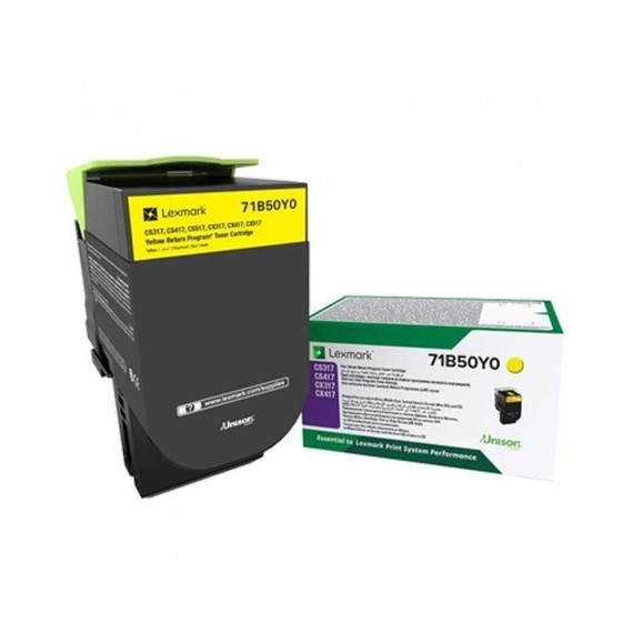 Toner Original Lexmark CX317,CS317,CX417,CS517 Yellow (2.3K) - 71B50Y0