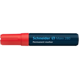 Marqueur MAXX 280 Permanent (4 à 12mm) Rouge Pointe Biseaute