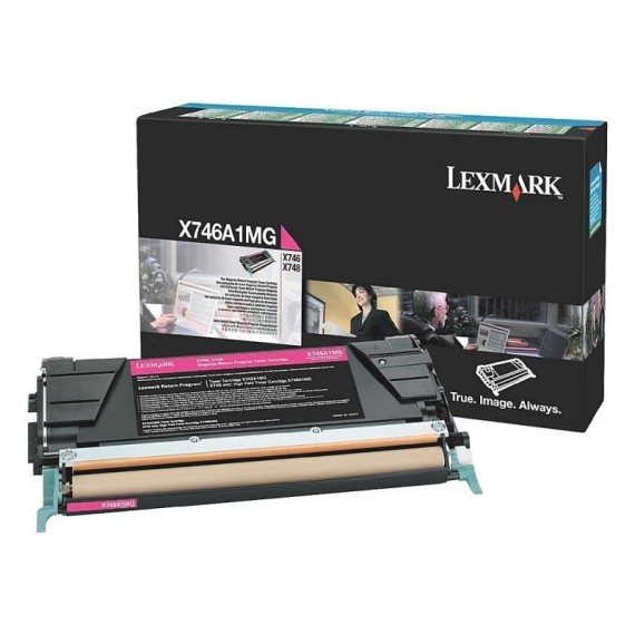 Toner Original Lexmark X746, X748 (7 000 Pages) - Magenta (X746A1MG)