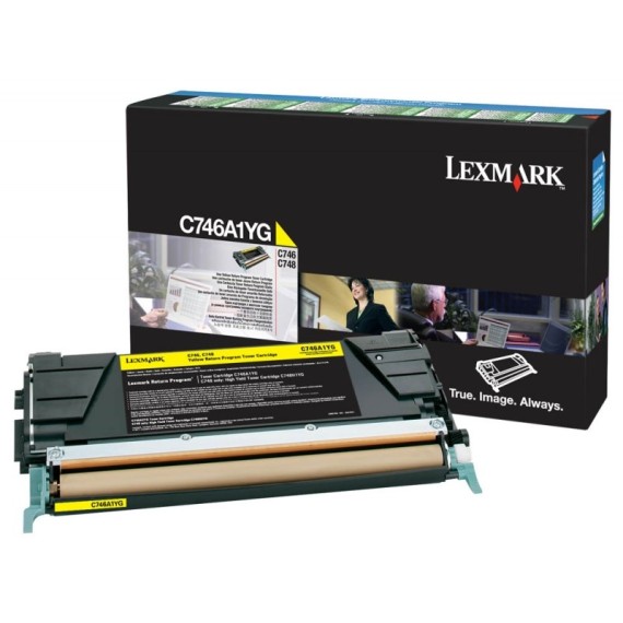 Toner Original Lexmark X746, X748 (7 000 Pages) - Jaune (X746A1YG)