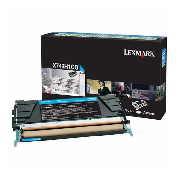 Toner Original Lexmark X748  (10 000 Pages) - Cyan (X748H1CG)