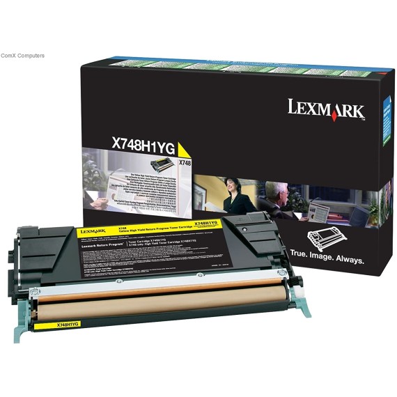 Toner Original Lexmark X748  (10 000 Pages) - Jaune (X748H1YG)