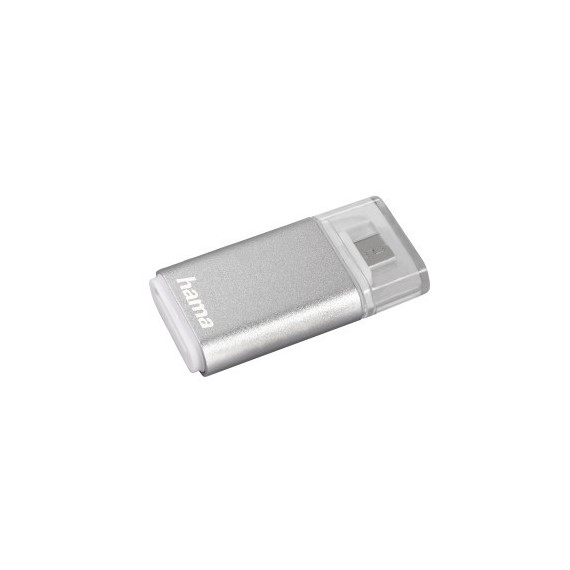 Lecteur de carte USB 2.0 OTG, micro USB, microSD  Hama - argent