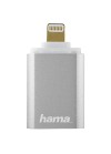 Lecteur de cartes Lightning "Save2Data mini", microSD Hama - Argent